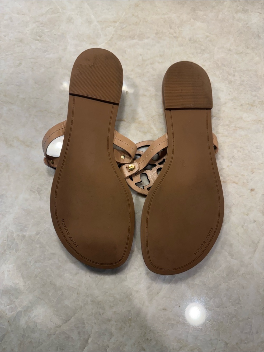 Tory Burch Miller Thong Sandal 9.5 Light Sand - Picture 5 of 15